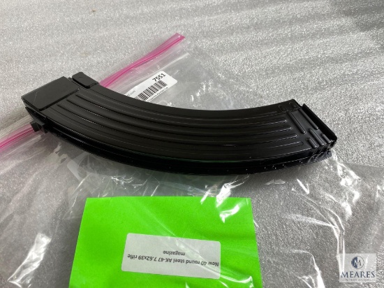 New 40 Round Steel AK-47 7.62x39 Rifle Magazine