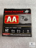 25 Rounds Winchester AA 12-gauge 2 3/4 Shotgun Shells #9 Shot