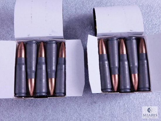 40 Rounds TulAmmo 7.62x39mm 122 Grain FMJ Steel Case Ammo