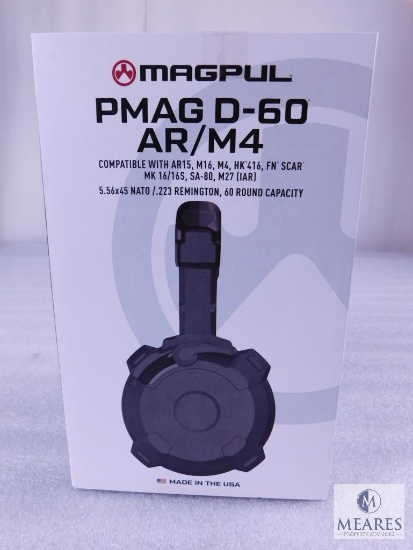 New Magpul PMAG D-60 AR/M4 Drum Magazine 5.56 / .223 REM