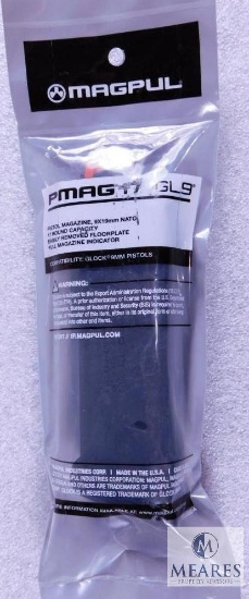 New Magpul PMAG 17 GL9 17 Round Magazine Fits Glock 9mm Pistols