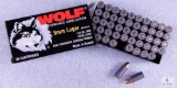 50 Rounds Wolf 9mm Luger 115 Grain FMJ Steel Case Ammo