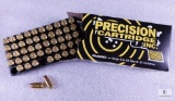 50 Rounds Precision Cartridge 9x18 9mm Makarov 95 Grain JHP Self Defense Ammo