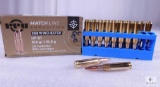 20 Rounds PPU Match Line .308 WIN HP BT 168 Grain Ammo