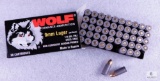 50 Rounds Wolf 9mm Luger 115 Grain FMJ Steel Case Ammo