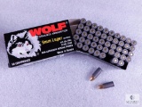 50 Rounds Wolf 9mm Luger 115 Grain FMJ Steel Case Ammo