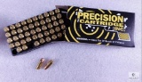 50 Rounds Precision Cartridge 9x18 9mm Makarov 95 Grain JHP Self Defense Ammo