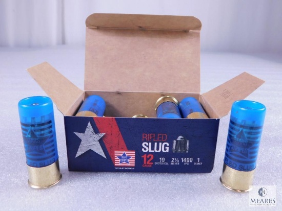 10 Rounds .12 Gauge Shotgun Slugs. 2 3/4" 1 Ounce 1400 FPS.