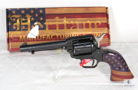 New Heritage Golden American Flag Rough Rider .22 LR Revolver