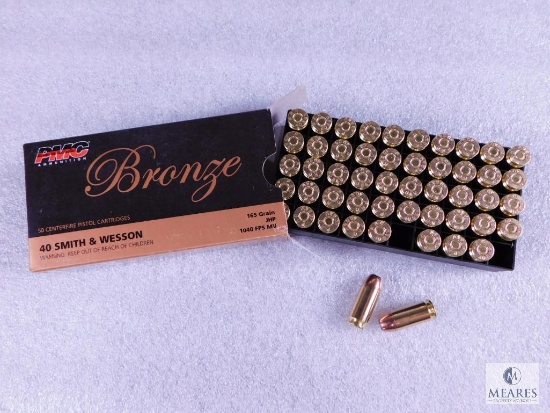 50 Rounds PMC .40 S&W Ammo. 165 Grain Jacketed Hollow Point Self Defense Ammo