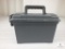 Plastic Gray Ammo Storage Can