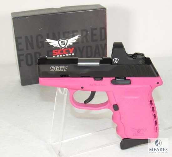 New SCCY CPX-2 PINK 9mm Luger Semi-Auto Compact Pistol w/ Red Dot Sight
