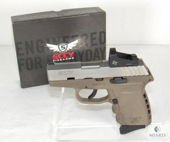 New SCCY CPX-2 9mm Luger Semi-Auto Compact Pistol w/ Red Dot Sight