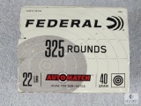 325 Rounds Federal .22LR Auto Match 40 Grain Ammo