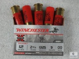 5 Rounds Winchester 12 Gauge Buckshot 00 Buck 2-3/4