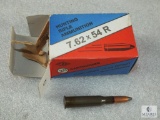 20 Rounds Hunting Rifle Ammunition 7.62x54R Ammo 203 Grain