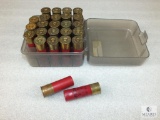 25 Rounds Assorted 12 Gauge Shotgun Shells in Plastic Case