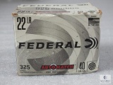 325 Rounds Federal .22LR Automatch 40 Grain Ammo