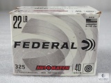 325 Rounds Federal .22LR Automatch 40 Grain Ammo