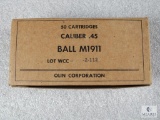 50 Rounds Ball M1911 .45 Auto Ammo