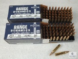 100 Rounds Fiocchi Range Dynamics .223 REM 55 Grain FMJ BT Ammo