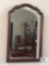 Wood Framed Ornate Arch Top Wall Mirror 45