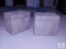 Lot of 2 Cube Storage Ottomans