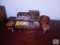 Lot Vintage Wood Trinket / Jewelry Boxes with Assorted Medals, Pins and More