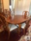 Universal Furniture Queen Anne Style Dining Room Set - Table with (2) Leaves & 6 Chairs