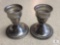 Pair of Duchin Sterling Silver Weighted Candle Stick Holders