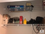 Closet Contents - Ironing Board, Binders, Yard Sticks, Flashlights and More