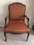 Vintage Fairfield Wood & Upholstery French Style Arm Chair