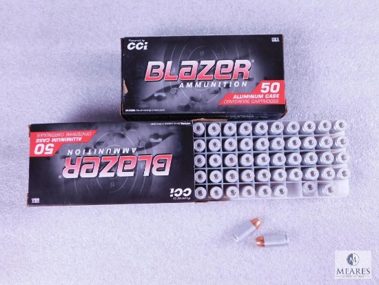 100 Rounds CCI Blazer .40 S&W 165 Grain FMJ Ammo