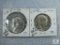 (2) 1965 40% Silver Kennedy Halves