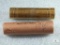 2 BU Rolls Lincoln Cents 1959-D & 1960 in Pittsburgh Fed. Res. Bank of Cleveland