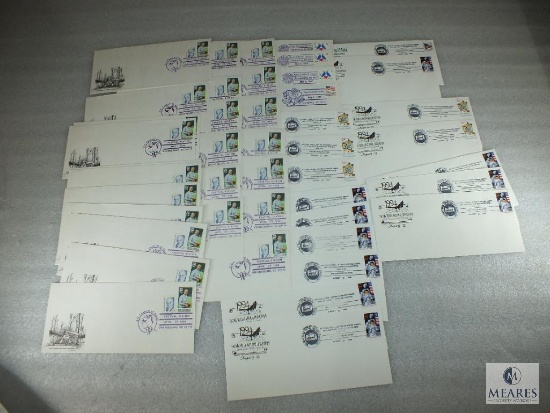 Large Group 1st Day Covers on Legal Cachet Envelopes