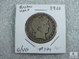 1901 Barber Half G-VG