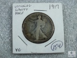 1917 Barber Half VG