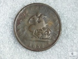 1852 Bank of Upper Canada 1 Penny Bank Token