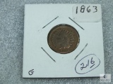 1863 Indian Head Cent Good