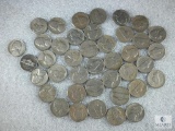 Roll 40 Coins Jefferson Nickels 1950's With S Mint Mark (19) D Mint (5) P Mint (14) 1940's D Mark