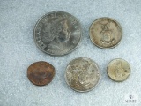 Mixed Lot of Foreign Coins - Including US WW2 Philippine Coins