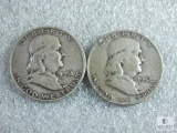 Lot of Two Mixed Date and Mint Franklin Half Dollars