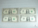 Group of Four US $1.00 STAR NOTES