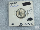 1942 Mercury Dime BU with Full Bands