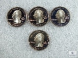 (4) 2005 Deep Cameo Proof Oregon State Quarters