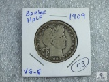 1909 Barber Half VF-F