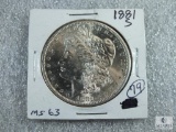1881-S Morgan Dollar MS 63
