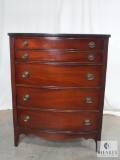 Dixie Furniture Duncan-Phyfe Style Mahogany Chest of Drawers