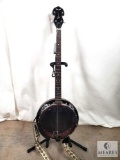 Electric Dean Four-String Banjo with Remo Head